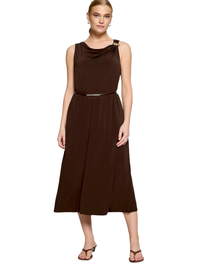 Zero Midikleid mit Wasserfallausschnitt bei Robert Ley