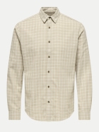Only & Sons Hemd Gudmund 261395035-Silver Lining/ANTIQUE WHITE/LAUREL bei Robert Ley