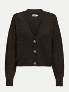 Only Struktur Strickjacke Carol 244915-Chocolate Torte bei Robert Ley