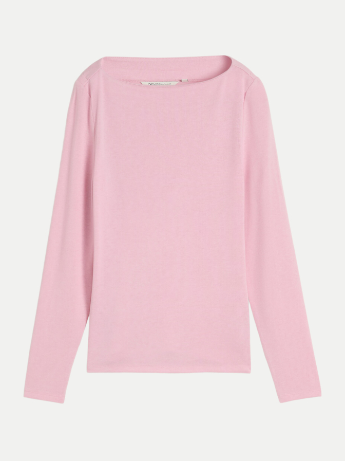 Tom Tailor Denim Langarmshirt mit U-Boot-Ausschnitt bei Robert Ley