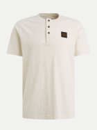PME Legend Henley-T-Shirt mit Badge 7001-Egret bei Robert Ley