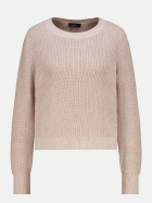 Monari Strickpullover mit Lurex 590-cappuccino bei Robert Ley