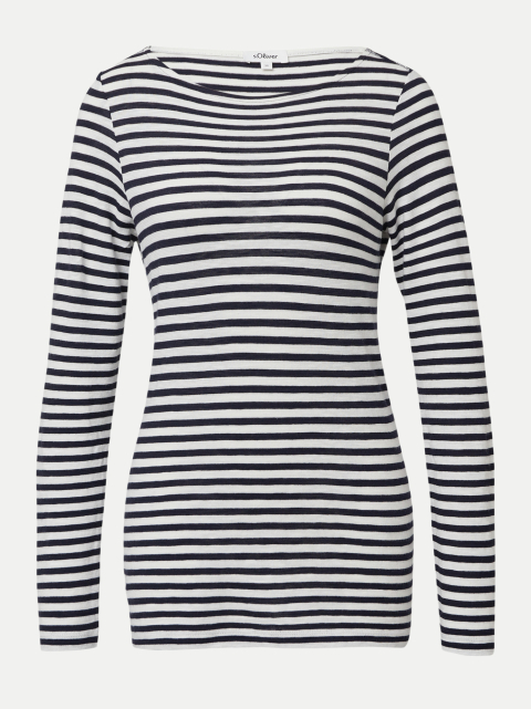 s.Oliver RED LABEL Langarmshirt mit U-Boot-Ausschnitt bei Robert Ley