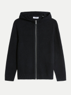 Marc O'Polo DENIM Bouclé-Strickhoodie 0001-Black bei Robert Ley