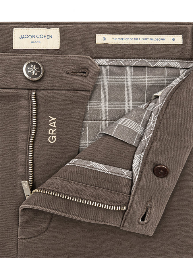 Jacob Cohen Regular-Fit Chinohose Gray bei Robert Ley