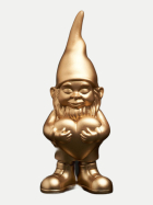 Blogo Gartenzwerg Lover - H 12cm Gold-Gold bei Robert Ley
