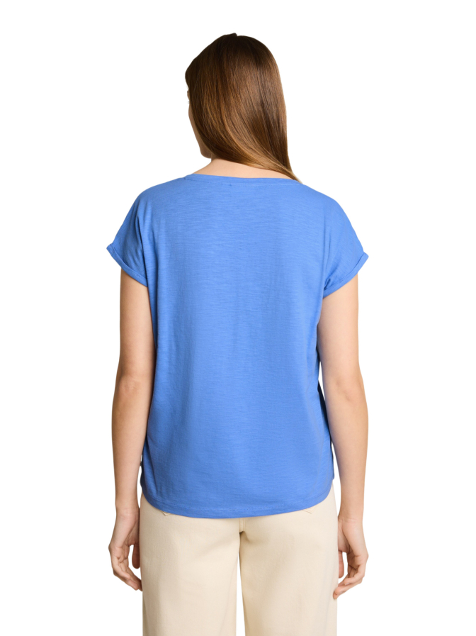 Tom Tailor Denim Basic T-Shirt mit V-Ausschnitt bei Robert Ley