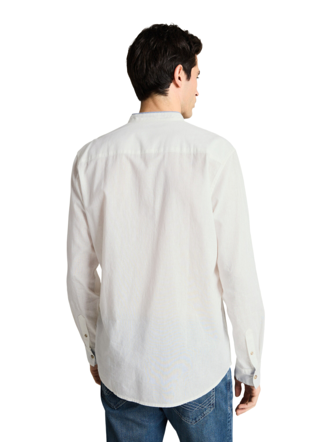 Tom Tailor Casual Leinenhemd mit Stehkragen bei Robert Ley