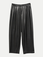 Comma Wide-Leg Kunstlederhose 9999-GREY/BLACK bei Robert Ley