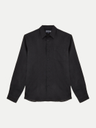 Vilebrequin Leinenhemd Caroubis 990-noir bei Robert Ley