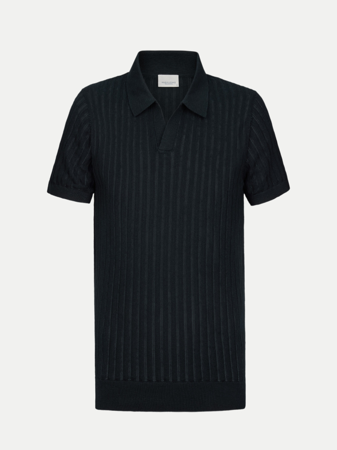 PROFUOMO Poloshirt mit offenem Kragen bei Robert Ley