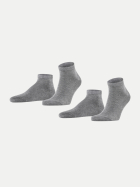 Falke 2er Pack Sneakersocken 3390-light greymel. bei Robert Ley
