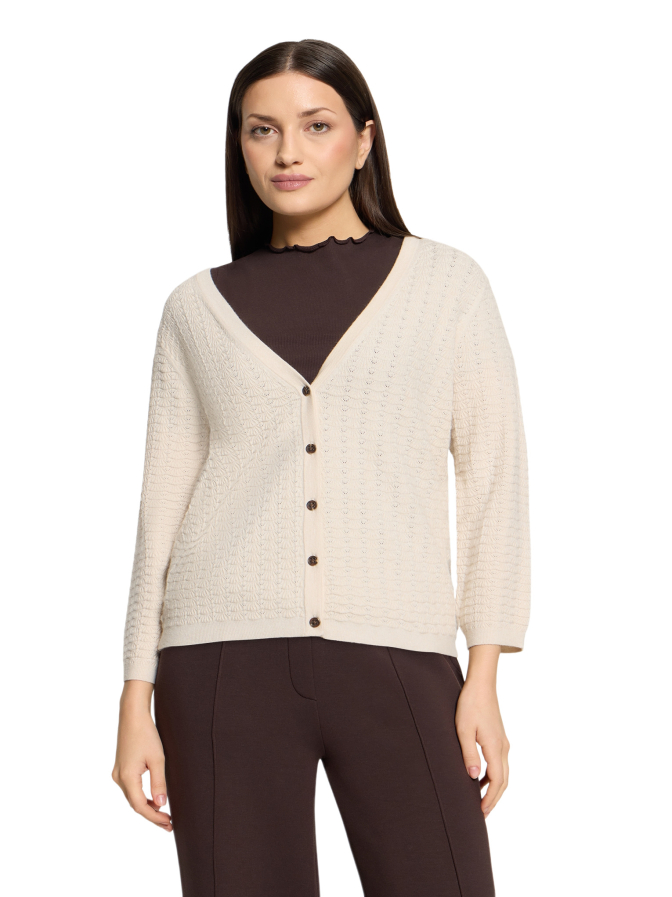 Cartoon Strick-Cardigan mit 3/4 Arm bei Robert Ley