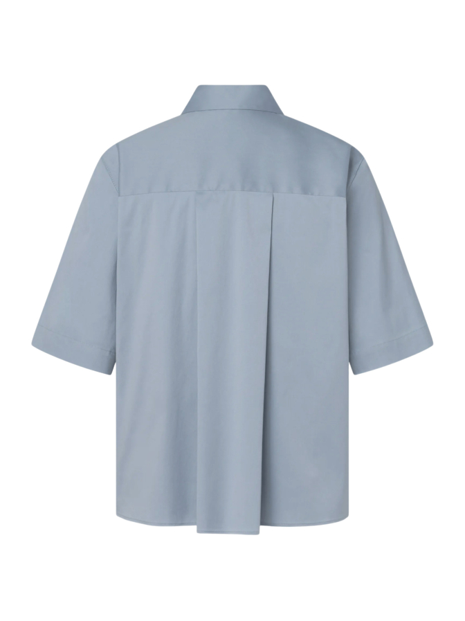 Windsor Women Kurzarm-Hemdbluse mit modernen Ärmelumschlägen bei Robert Ley