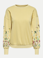 Only Sweatshirt Brooke 290575007-Sunlight/3 emb white daisies bei Robert Ley