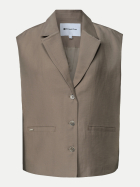 Street One Weste in A-Linie mit Reverskragen 17729-dark beige bei Robert Ley