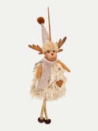 G.WURM WEIHNACHTSHÄNGER ELCH 7x20x3 cm beige Herz-Elch bei Robert Ley