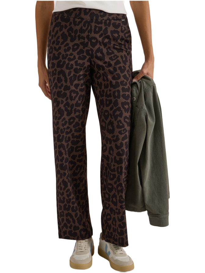 Cecil Straight-Leg Hose Neele mit Leo-Muster bei Robert Ley