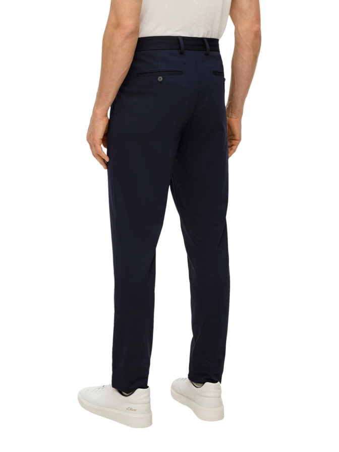 s.Oliver BLACK LABEL Slim-Fit Anzughose aus Stretch-Jersey bei Robert Ley