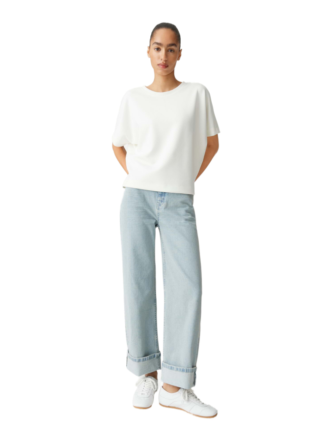 OPUS Kurzarmsweatshirt Gosa mit Fledermausärmeln bei Robert Ley