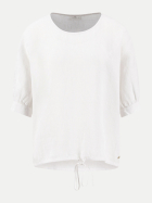 Fynch-Hatton Bluse mit Leinen-Mix 122-MILK bei Robert Ley