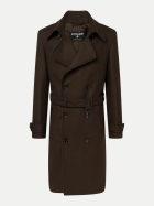 Strellson Mantel mit Taillengürtel 204-Dark Brown 204 bei Robert Ley