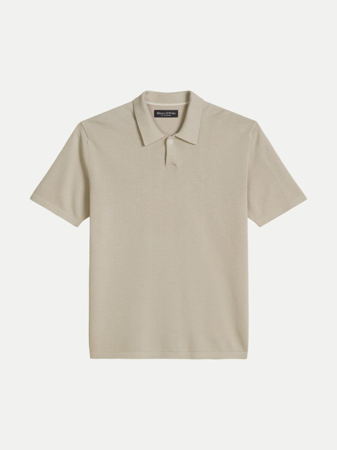Marc O'Polo Strick-Poloshirt aus reiner Bio-Baumwolle bei Robert Ley