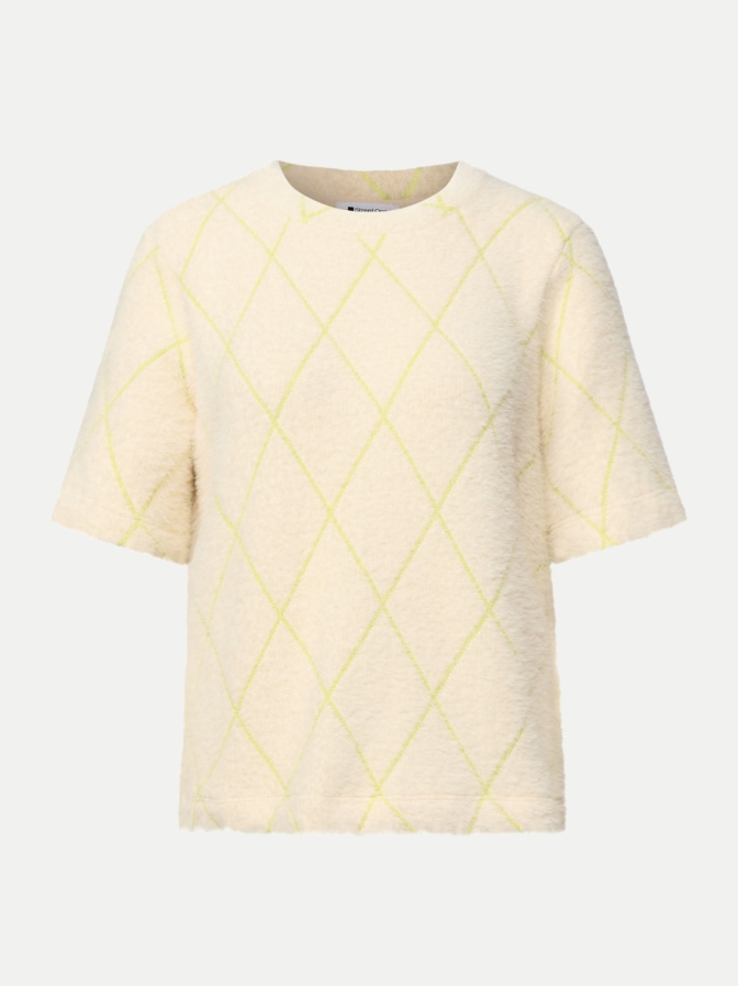 Street One Kurzarm Pullover mit Karo-Muster bei Robert Ley