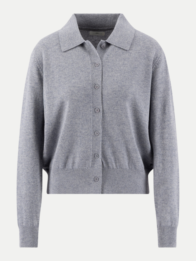 Fynch-Hatton Strickjacke mit Polo-Kragen bei Robert Ley