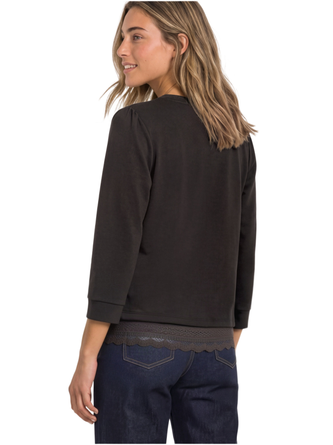 Street One Shirt mit Spitzenkante am Saum bei Robert Ley