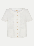 Cartoon Kurzarm Strickjacke 1014-Offwhite bei Robert Ley