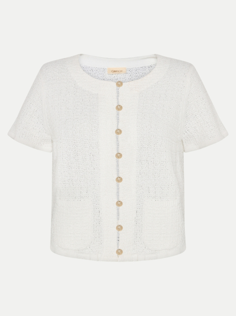 Cartoon Kurzarm Strickjacke bei Robert Ley