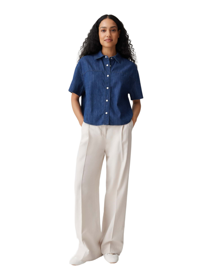 Opus Kurzarm Jeanshemd Ferluna bei Robert Ley