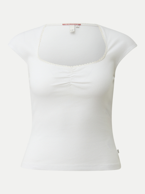 Q/S designed by T-Shirt mit Herzausschnitt bei Robert Ley