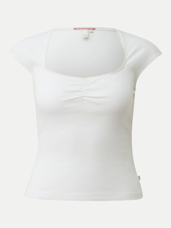Q/S designed by T-Shirt mit Herzausschnitt bei Robert Ley