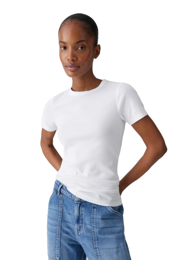 Opus T-Shirt Samuna mit Muschelkante bei Robert Ley