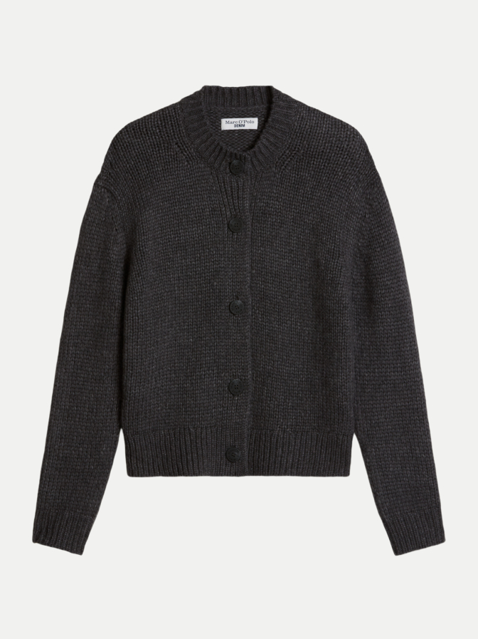Marc O'Polo DENIM Strickjacke aus Schurwolle-Mix bei Robert Ley