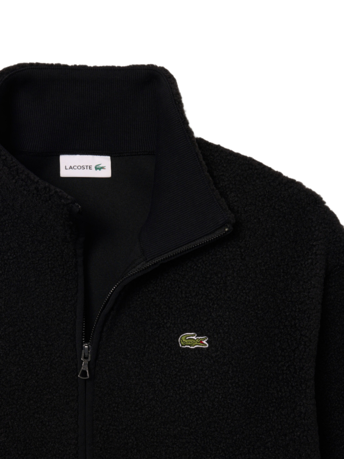 Lacoste Jacke aus Sherpa mit hohem Kragen bei Robert Ley