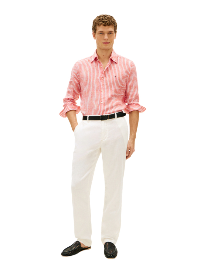 Tommy Hilfiger Leinenhemd mit Streifenmuster bei Robert Ley