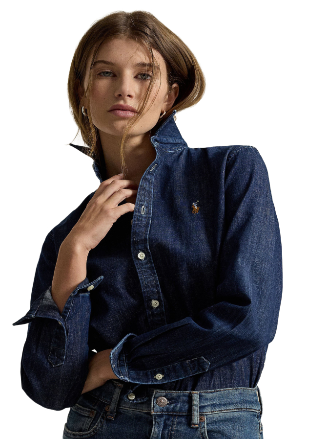 Polo Ralph Lauren Hemdbluse mit Logo-Stickerei bei Robert Ley