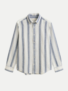 GANT Gestreiftes Langarm-Hemd 442-VINTAGE BLUE bei Robert Ley