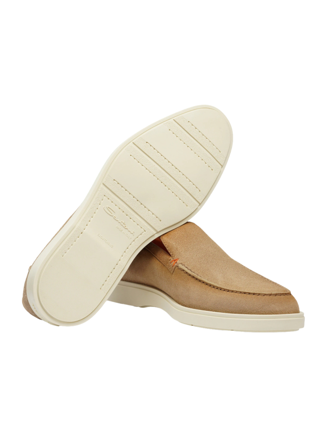 Santoni Loafer aus Veloursleder bei Robert Ley