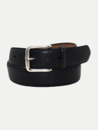 Fausto Colato 4cm breiter Gürtel aus Bisonleder nero bei Robert Ley