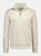 NZA New Zealand Auckland Pullover mit Troyer- Kragen 1131-SOFT IVORY MELANGE bei Robert Ley