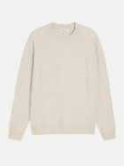 Tom Tailor Denim Pullover mit Rippbündchen am Saum 36609-off white neps bei Robert Ley