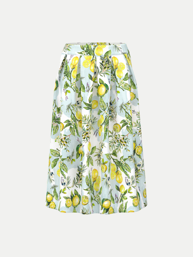 Marc Cain Rock mit Zitronenprint bei Robert Ley