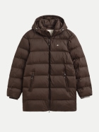 Gant Lange Steppjacke mit Kapuze 217-BLACK BROWN bei Robert Ley