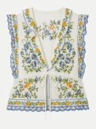 Farm Rio Bluse Emily Floral emily floral tapestry off-white bei Robert Ley