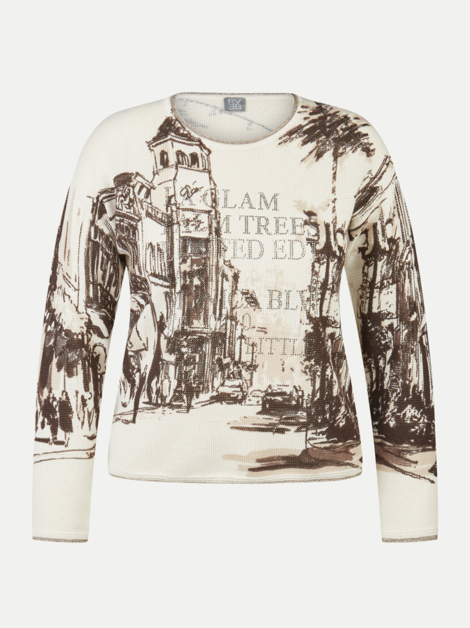 Rabe Moden Pullover mit Fotoprint bei Robert Ley
