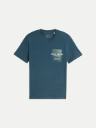 Tom Tailor Denim T-Shirt mit Print 32227-tide petrol bei Robert Ley